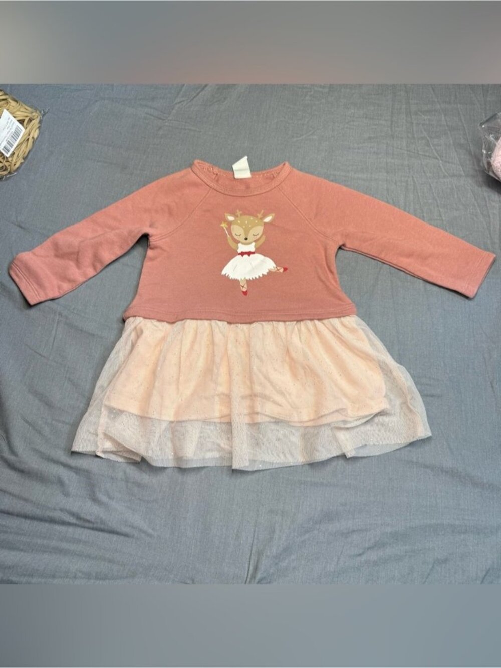 H&M Pink Ballet Deer Tulle Dress